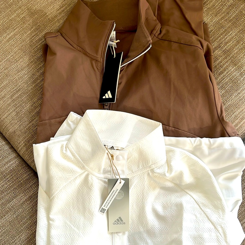 Adidas quarter zip women M lot of 2